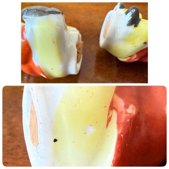 Vintage Pixie Elf Gnome Miniature Salt and Pepper Shakers Japan 2" - Picture 10 of 10